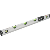 Алюминиевый уровень SANTOOL 800 мм 5 глазков с линейкой 050201-080