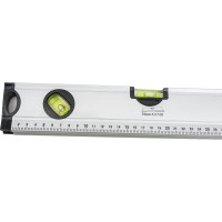 Алюминиевый уровень SANTOOL 800 мм 5 глазков с линейкой 050201-080