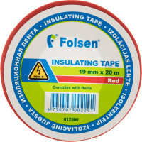 Изоляционная лента Folsen 19ммx20м красная 012500