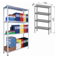 Стеллаж ПРАКТИК MS 185/100х40/4 S24199154402