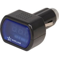 Вольтметр в прикуриватель 12-24В Airline AVM-D-01