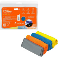 Набор салфеток из микрофибры Airline (рулончики, 4шт, 20х20 см) AB-V-02