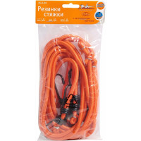 Набор резинок-стяжек Airline 6 шт.: 2 шт.-60см, 2шт.-80см, 2шт-100см, D-8 мм, металлические крючки AS-R-04