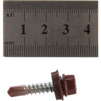 Кровельный саморез Kenner 5,5х25 RAL3009 оксидно-красный 250шт ск55253009ф