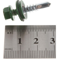 Кровельный саморез Kenner 5,5х25 RAL6002 зелёный 250шт ск55256002ф