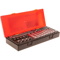 Набор инструментов TORX ключи E6-E24, головки E10-E24 в кейсе 24шт JTC-K4241