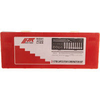 Набор инструментов TORX ключи E6-E24, головки E10-E24 в кейсе 24шт JTC-K4241