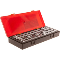 Набор плавающих удлинителей 15град. под ключ 1/4" 3/8" 1/2" в кейсе 11шт JTC-K1112