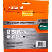 Диск пильный по дереву (165х20 мм; 24T) Sturm 9020-165-20-24T