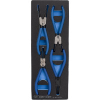 Набор съемников стопорных колец, ложемент, 4шт KING TONY 9-44214GPV