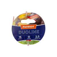 Леска Duoline (15 м; 2 мм; скрученный квадрат; двухцветная) PATRIOT 805401151