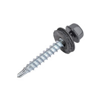 Кровельный саморез Daxmer 4,8x35 RAL 7024 сверло №1, 250 шт 00000303941