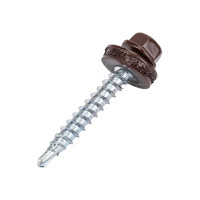 Кровельный саморез Daxmer 4,8x35 RAL 8017 сверло №1, 250 шт 00000303943