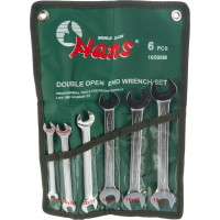 Комплект рожковых ключей 8-19мм, 6шт Hans 16506M