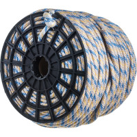 Плетеный полипропиленовый шнур, 24-прядный, катушка, 12мм х 200м Эбис 00105