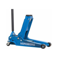 Низкопрофильный подкатной домкрат с резиновой насадкой 4 т NORDBERG быстрый подъем N32035