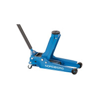 Низкопрофильный подкатной домкрат с резиновой насадкой 4 т NORDBERG быстрый подъем N32035