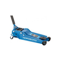 Низкопрофильный подкатной домкрат с резиновой насадкой 4 т NORDBERG быстрый подъем N32035