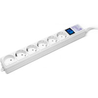 Фильтр-удлинитель Power Cube белый 16А / 3.5кВт SPG(5+1)-16B-3М