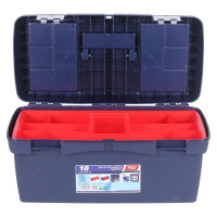 Ящик для инструментов с лотком + органайзер 58х29х29см №18 Tayg TAY-118005