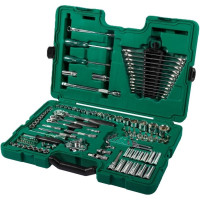 Универсальный набор инструмента 128 шт, 1/4, 3/8 и 1/2 DR SATA S09014A