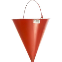 Конусное пожарное металлическое ведро, красное СПЕЦ ОГН-ВЕД001
