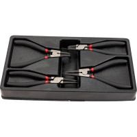 Набор съёмников стопорных колец с отверстием (4 предмета в ложементе) BAUM 110/4