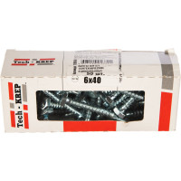 Сантехнический болт DIN 571 оцинкованный 6х40, 50шт - коробка Tech-Krep 126546