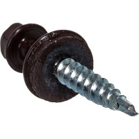 Кровельный саморез Tech-Krep КР сверло 4,8х35 RAL-8017 шоколадно-коричневый 60 шт, коробка с окном 112034