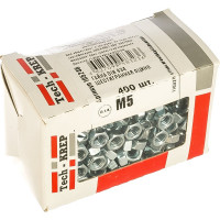 Шестигранная гайка DIN 934 оцинкованная М5, 400шт - коробка Tech-Krep 105246