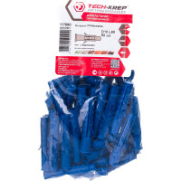 Распорный дюбель Чапай 10х60 шипы+усы, полипропилен 50шт - пакет Tech-Krep 117860