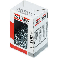 Универсальные саморезы Zitar 13x2,5 мм 500 шт оцинкованные коробка с окном Tech-Kr 102156