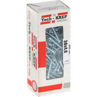 Универсальный саморез Tech-Krep 30х4,0 мм 200 шт оцинкованный, коробка с окном 102180