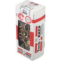 Универсальный саморез Tech-Krep 40х5,0 мм 200 шт желтый, коробка с окном 102262