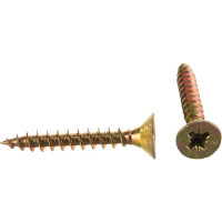 Универсальный саморез Tech-Krep 40х6,0 мм 100 шт желтый, коробка с окном 102269