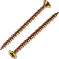 Универсальный саморез Tech-Krep 70х5,0 мм 100 шт желтый, коробка с окном 102265