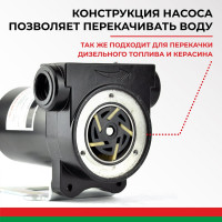 Насос перекачки топлива и воды 24V 50 л/мин БелАК "Нептун" БАК.11224