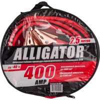Морозостойкие провода прикуривания с брезентовой сумкой (100 CCA, 400 А, длина 2.5 м) ALLIGATOR BC-400