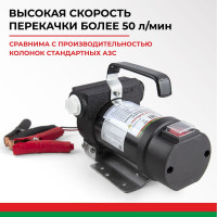 Помповый насос перекачки топлива 24V БелАК "Стандарт" БАК.11024