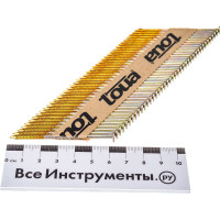 Гвоздь по дереву (2,87х63 мм, 3000шт.) рифленый c гальваническим покрытием TOUA 28763RIEG