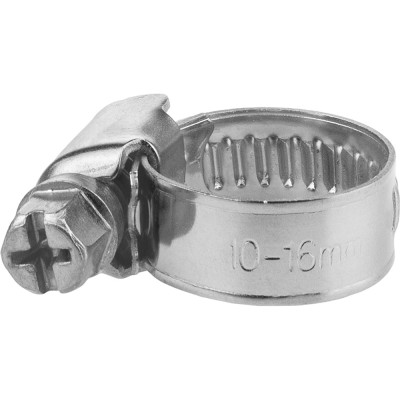 Обжимной хомут из нержавеющей стали MasterProf 10-16 мм, 2 шт ИС.140235