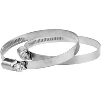 Обжимной хомут из нержавеющей стали MasterProf 60-80 мм, 2 шт ИС.140247