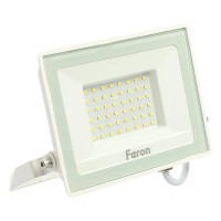Светодиодный прожектор FERON LL-921 2835 SMD, 50W, 6400K, IP65, белый, с матовым стеклом 29498