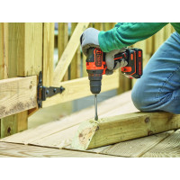 Аккумуляторная дрель-шуруповерт Black+Decker BDCDD186K1B