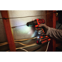 Аккумуляторная дрель-шуруповерт Black+Decker BDCDD186K1B