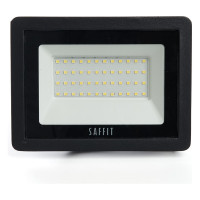 Светодиодный прожектор SAFFIT SFL90-50 2835SMD, 50W 4000K AC220V/50Hz IP65, черный в компактном корпусе 55077