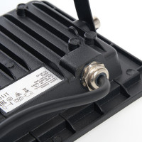 Светодиодный прожектор SAFFIT SFL90-50 2835SMD, 50W 6400K AC220V/50Hz IP65, черный в компактном корпусе 55066