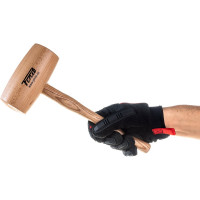 Деревянная круглая киянка PINIE 70х140 мм 53-2