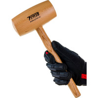 Деревянная круглая киянка PINIE 70х140 мм 53-2