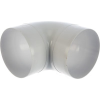 Колено круглое пластик 90, 100 мм ERA 10ККП 210-021